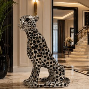 Oturan Büyük Puma Biblo Gümüşrenk