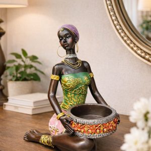 Afrikalı Kadınlı Mumluk Biblo