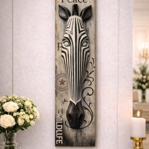Polyester Tablo Zebra